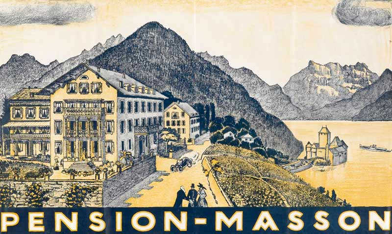 Affiche touristique du début du XXe siècle.