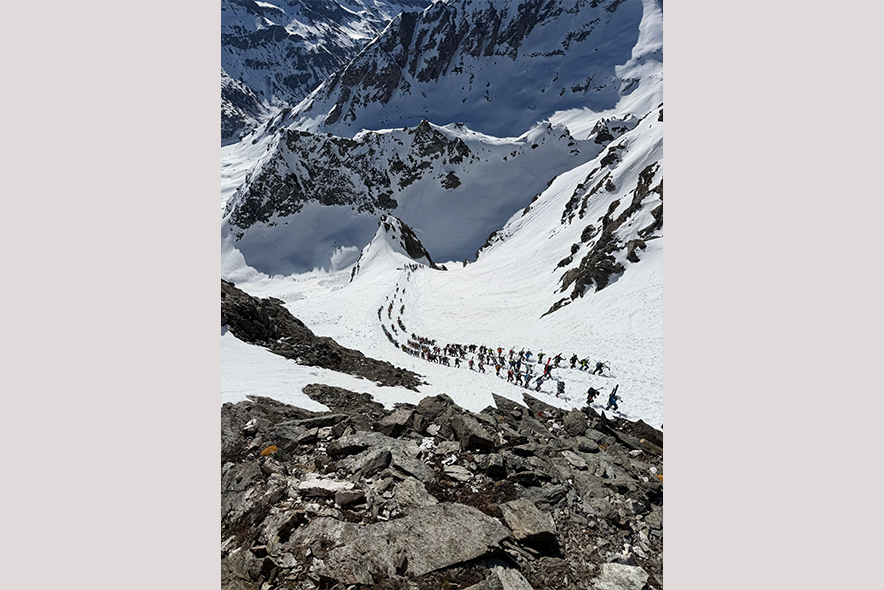 Vue du peloton
